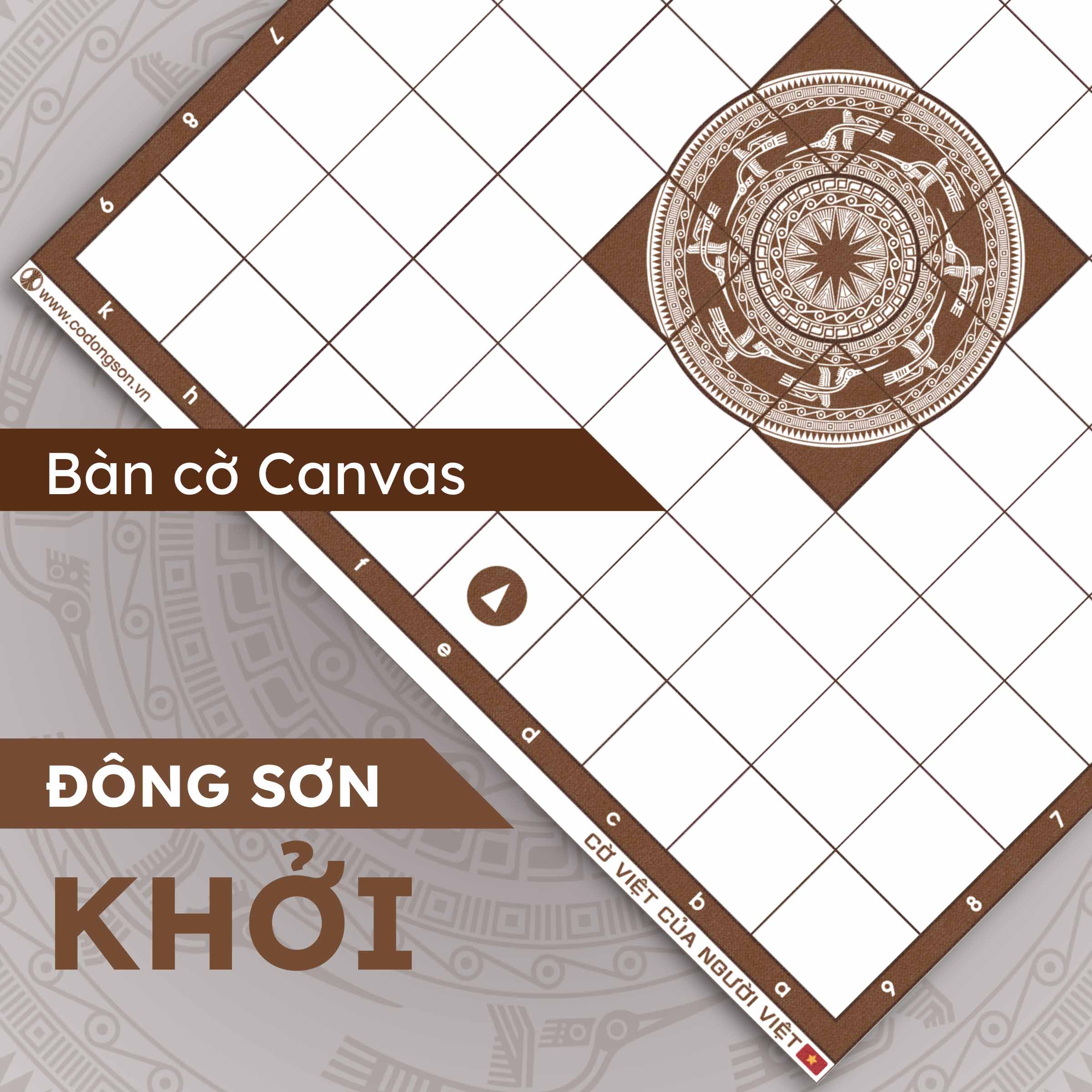 Bàn cờ Canvas Đông Sơn Khởi