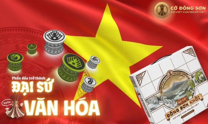 Quà tặng đối tác nước ngoài ý nghĩa với Cờ Đông Sơn mang đậm bản sắc văn hóa Việt