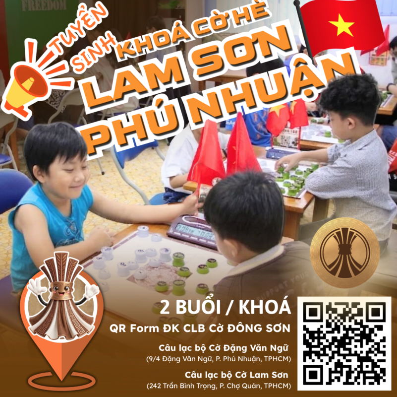 Đăng ký luyện tập tại CLB Cờ Đặng Văn Ngữ và Lam Sơn, trung tâm chuyên môn hỗ trợ kỳ thủ nâng cao điểm elo.
