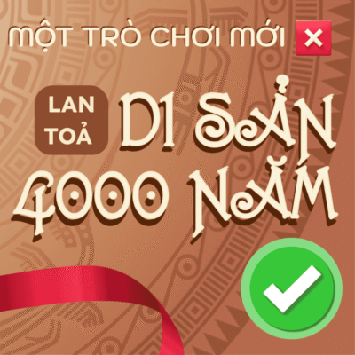 Đồ họa typography nhấn mạnh thông điệp Cờ Đông Sơn không chỉ là một trò chơi mới mà mang sứ mệnh lan tỏa di sản 4000 năm, định vị là một món quà tặng văn hóa ý nghĩa.