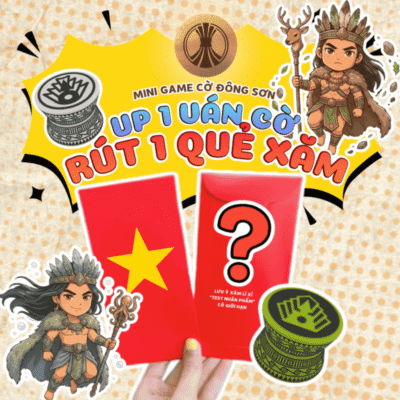 Thông tin Mini game Cờ Đông Sơn rút quẻ xăm lì xì may mắn tại sự kiện Hobby Horizon Singularity 2026.