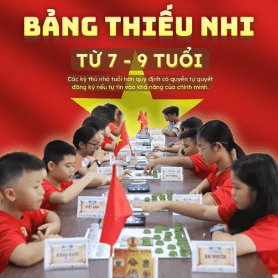 Thông tin Bảng Thiếu Niên từ 10 - 13 tuổi tại Giải đấu Cờ Đông Sơn lần 4, Hội Cờ Chào Hè 2026 tổ chức ở Đường Sách TP. Thủ Đức